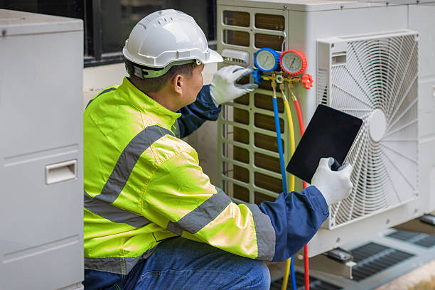Professional Hvac technician working in Stafford Springs, CT